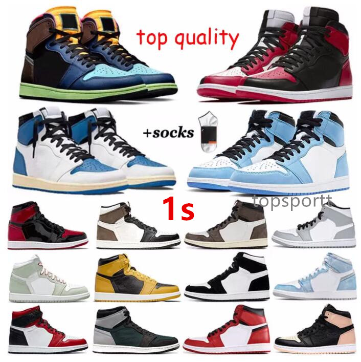 Top Qualit Jumpman 1 Running Basketball Shoes Og High 1s Unc Patent Leather Hyper Royal Dark Mocha Homage University Blue Sport Designer
Top Qualit Jumpman 1 Running Basketball Shoes Og High 1s Unc Patent Leather Hyper Royal Dark Mocha Homage University Blue Sport Designer