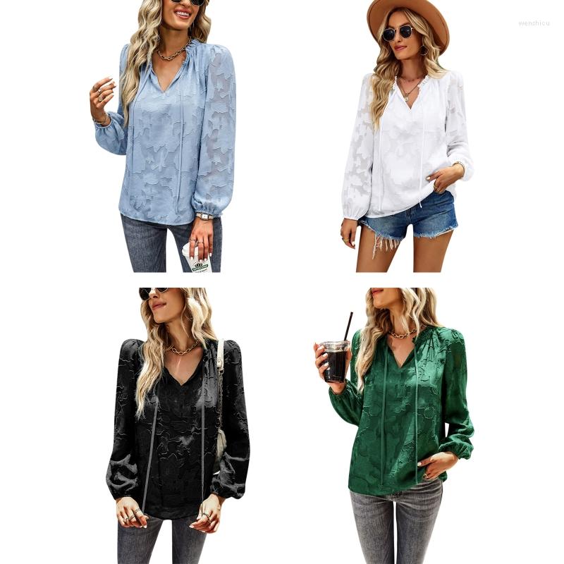 Women' Polos Women' Drawstring Tops Loose Shirts V Neckline Bell Sleeve Blouse Babydoll, White
Women' Polos Women' Drawstring Tops Loose Shirts V Neckline Bell Sleeve Blouse Babydoll, White