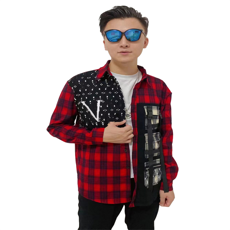 2022 Luxury Designer Men's Classic Plaid Shirt Fashion stitching printed hip-hop pocket casual Comfortable and breathable long sleeve shirt size -3XL
2022 Luxury Designer Men's Classic Plaid Shirt Fashion stitching printed hip-hop pocket casual Comfortable and breathable long sleeve shirt size -3XL