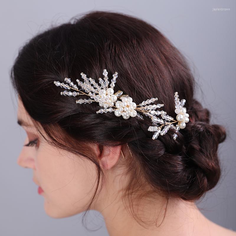 Headpieces Handmade Vintage Bohemian Crystal Headpiece Wedding Hairpins Headdress 3PCS Fashion Pearl Flower Bridal Hair Accessories Tiaras
Headpieces Handmade Vintage Bohemian Crystal Headpiece Wedding Hairpins Headdress 3PCS Fashion Pearl Flower Bridal Hair Accessories Tiaras