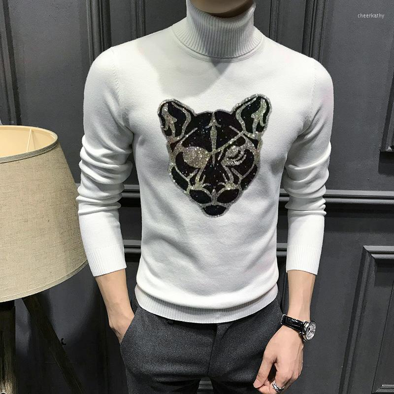 Men's Sweaters Winter Solid Color Knitting Diamond Men's Turtleneck Sweater European Exquisite Warmth Arrival Cashmere Tops, As shown asian size
Men's Sweaters Winter Solid Color Knitting Diamond Men's Turtleneck Sweater European Exquisite Warmth Arrival Cashmere Tops, As shown asian size