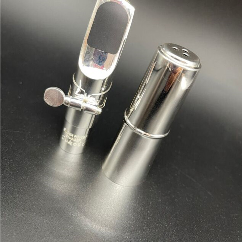 Professional Tenor Soprano Alto Saxophone Silver Metal Mouthpiece Sax Mouth Pieces Accessories Size 5 6 7 8