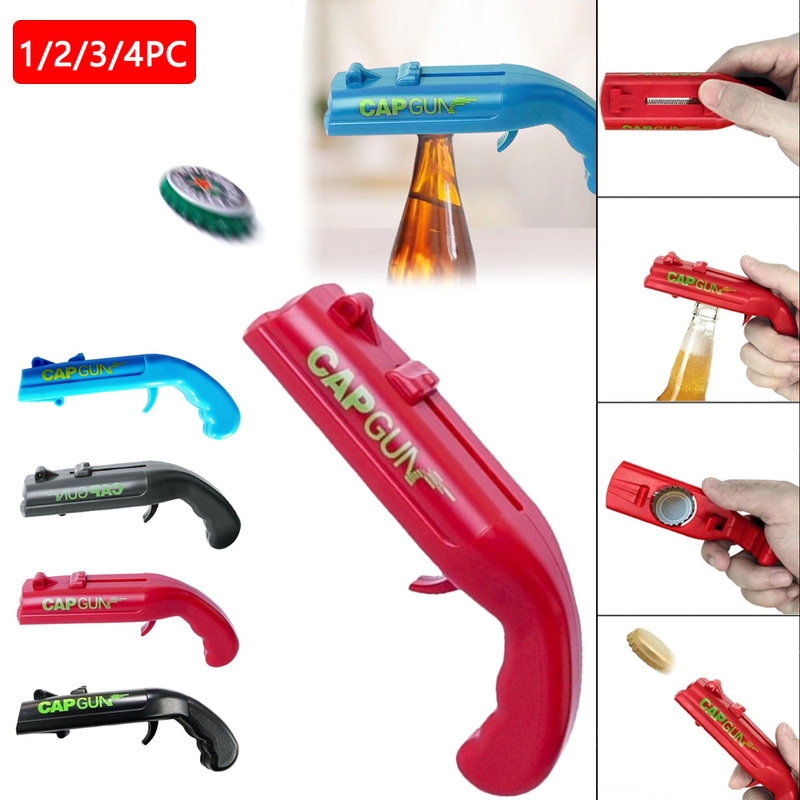 Openers Cap Gun Beer Bottle Opener Portable Beverage Drinking Opening Gun Cap Launcher Shooter Party Supply Bar Tool Kitchen Accessories 220827
Openers Cap Gun Beer Bottle Opener Portable Beverage Drinking Opening Gun Cap Launcher Shooter Party Supply Bar Tool Kitchen Accessories 220827