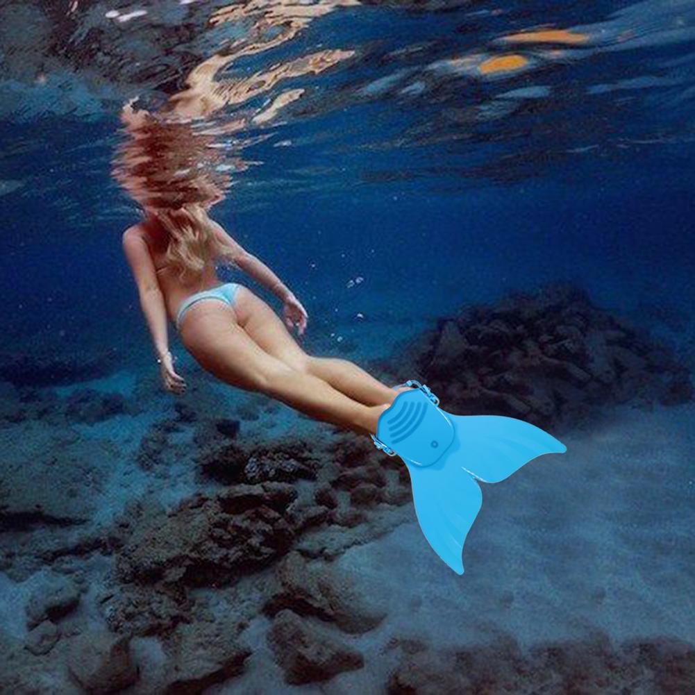 Home Garden Adjustable Mermaid Swim Fin Diving Monofin Swimming Foot Flipper Mono Fin Fish Tail SwimTraining For Kid Children Christmas Gifts P0827