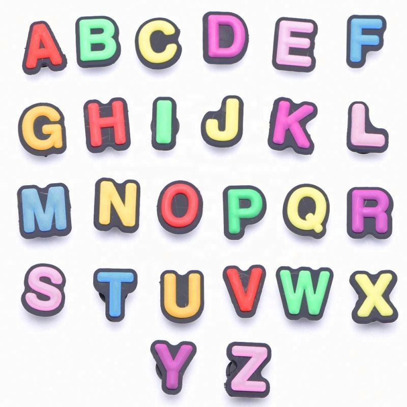 shoe parts accessories wholesale cheap rubber 0-9# a-z 26 english letter number charms for clog colorful alphabet pvc charms glowing letter charms
shoe parts accessories wholesale cheap rubber 0-9# a-z 26 english letter number charms for clog colorful alphabet pvc charms glowing letter charms