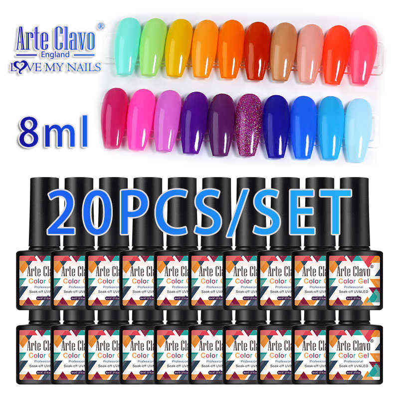 Nail Polish Arte Clavo 20PCS/Set 8ml Nail Art Gel Nail Polish Vernis Lakiery Hybrydowe For Manicure Gel Polish Kit UV Gel Varnish Soak Off T220826, Pink
Nail Polish Arte Clavo 20PCS/Set 8ml Nail Art Gel Nail Polish Vernis Lakiery Hybrydowe For Manicure Gel Polish Kit UV Gel Varnish Soak Off T220826, Pink