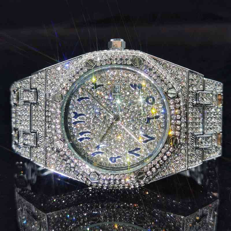 MISSFOX Diamond Man Watch Platinum Classic Brand Watch Men Arabic Numerals Quartz Luxury Relgio Masculino Hiphop Fashion, V301quartz-s
MISSFOX Diamond Man Watch Platinum Classic Brand Watch Men Arabic Numerals Quartz Luxury Relgio Masculino Hiphop Fashion, V301quartz-s