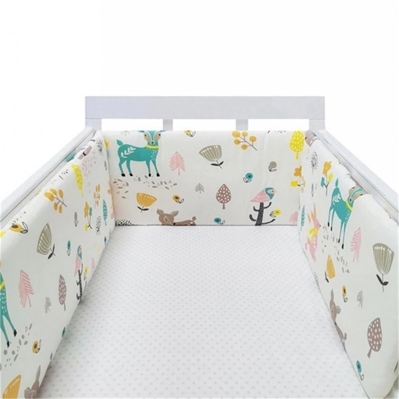 Bed Rails Baby Crib Bumper Set born Polka Dot Cotton Printed Cot Bumpers in Infant Protector For Boy Girl 200x30cm 220826