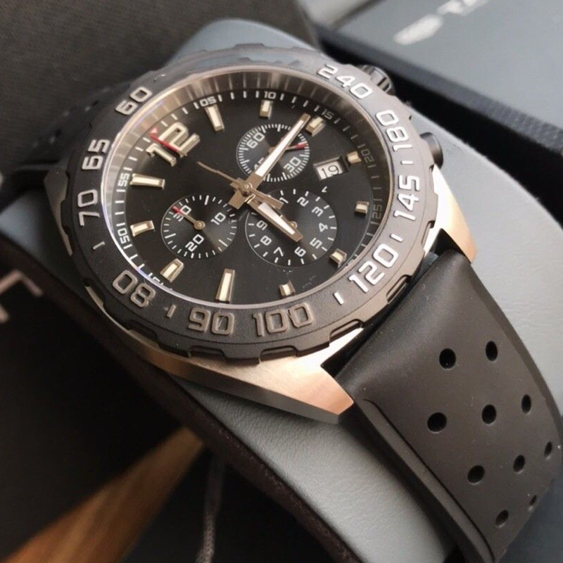 Men's Quartz movement Watch 43mm Stainless Steel Business Fashion Waterproof Men Sports Watches High Quality iced out watchs luxury watch Rubber belt, 1#
Men's Quartz movement Watch 43mm Stainless Steel Business Fashion Waterproof Men Sports Watches High Quality iced out watchs luxury watch Rubber belt, 1#