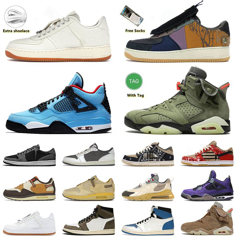 2022 Top Quality Ts x Travis Scott Shoes for Men Women Jumpman 1 4 6 Skate Low Sail Fragment Cactus Jack Light Green Spark Trainers Sports Sneakers 36-47, B19 desert gold 36-45
2022 Top Quality Ts x Travis Scott Shoes for Men Women Jumpman 1 4 6 Skate Low Sail Fragment Cactus Jack Light Green Spark Trainers Sports Sneakers 36-47, B19 desert gold 36-45