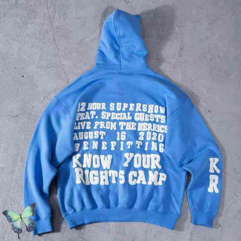 Men's Hoodies Sweatshirts Foam Cartoon Print CPFM Joint Charity for Kerwin Frost Telethon Hoodie Sweatshirts T220825