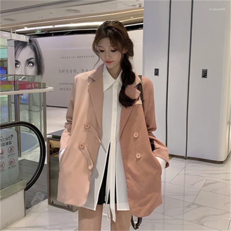 Women's Suits Casual Suit Jacket Women Spring Autumn 2022 Fashion Streetwear Clothing Temperament Slim Blazer LR2207, As photo
Women's Suits Casual Suit Jacket Women Spring Autumn 2022 Fashion Streetwear Clothing Temperament Slim Blazer LR2207, As photo