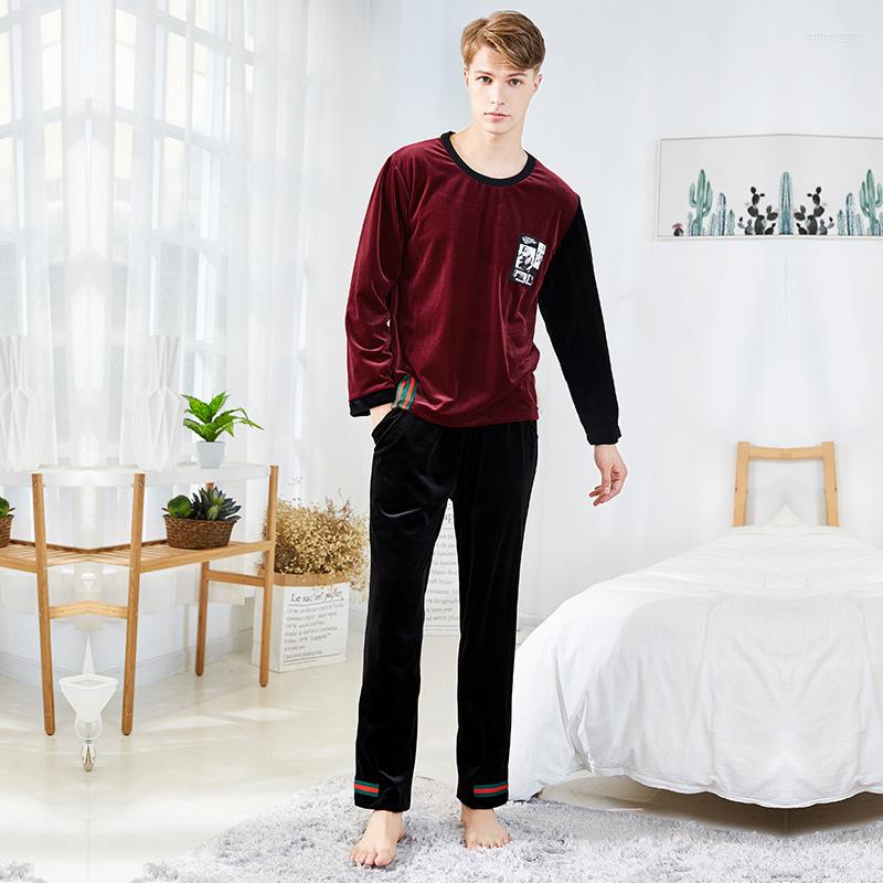 Men's Sleepwear SAMWESTAR Men's Pajamas Outfits Classic Velvet Men Long Sleeve Winter Pullover Patchwork Tracksuit Two-Piece Sets, Yellow
Men's Sleepwear SAMWESTAR Men's Pajamas Outfits Classic Velvet Men Long Sleeve Winter Pullover Patchwork Tracksuit Two-Piece Sets, Yellow