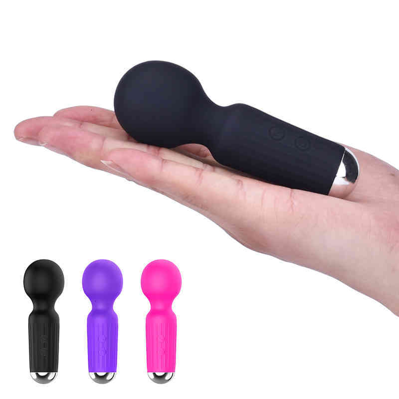 Sex Vibrator toys Massager Puissant Électrique 20 Mode Mini Av Wand Urination Stick G-spot Clitoris Stimulator Female Masturbation Device Adult T