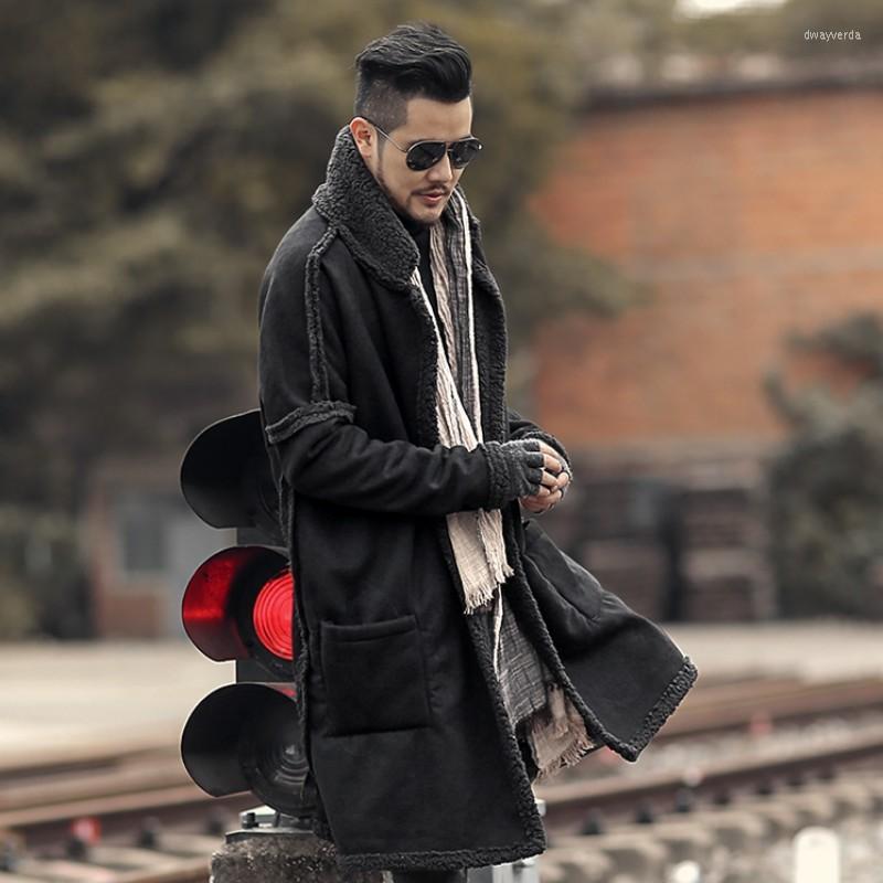 Men's Trench Coats Winter Mens Faux Fur Hairy Long Coat Man Gothic Reversible Warm Loose Fit Overcoat Thick Military Style Windreaker, Black
Men's Trench Coats Winter Mens Faux Fur Hairy Long Coat Man Gothic Reversible Warm Loose Fit Overcoat Thick Military Style Windreaker, Black