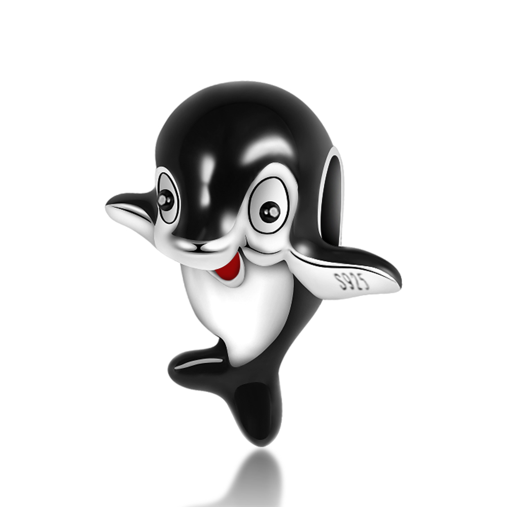 925 Silver bead fit Charms Charm Bracelet Blue Murano Glass Hourglass Crab Dolphin Guitar charmes ciondoli DIY Fine Beads Jewelry