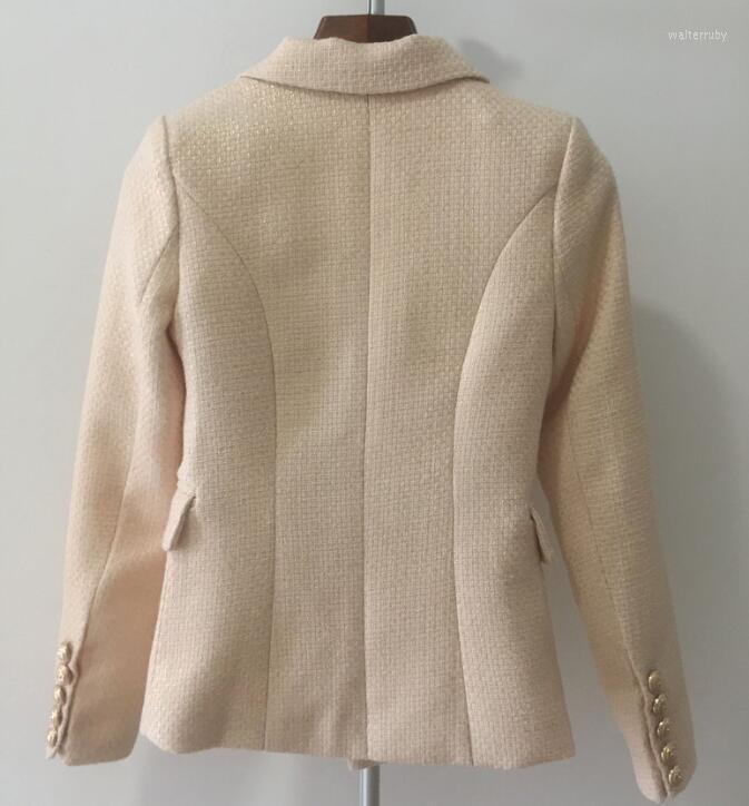 Women' Suits Tweed Jacket Coat 2022 Autumn Winter Women' Woolen Gold Lions Double Breasted Elegant Runway Designers Blazer Femme, Khaki
Women' Suits Tweed Jacket Coat 2022 Autumn Winter Women' Woolen Gold Lions Double Breasted Elegant Runway Designers Blazer Femme, Khaki