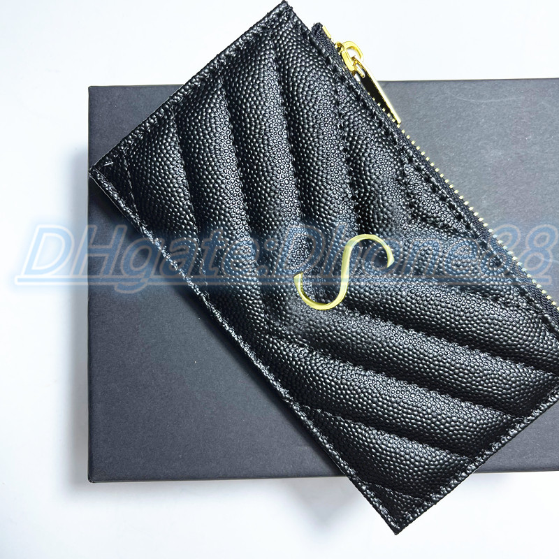 Top quality Designer mens womens caviar wallet 6 card holder slots key pouch Luxury cardholder envelope Wallets with box passport holders cards leather coin purse, Black silver
Top quality Designer mens womens caviar wallet 6 card holder slots key pouch Luxury cardholder envelope Wallets with box passport holders cards leather coin purse, Black silver