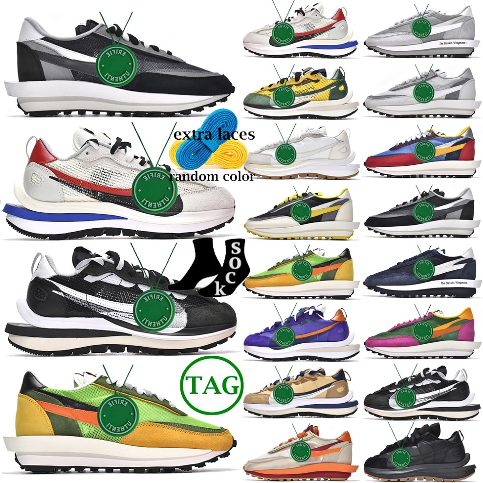 with box OG Sacaui Ldv Waffle Running Shoes for Mens Blazer Vapourwaffle Black Gum Sail Fragment Grey LDVWaffle Men Women Outdoor Sneakers Trainers size 36-45, Color # 1
with box OG Sacaui Ldv Waffle Running Shoes for Mens Blazer Vapourwaffle Black Gum Sail Fragment Grey LDVWaffle Men Women Outdoor Sneakers Trainers size 36-45, Color # 1