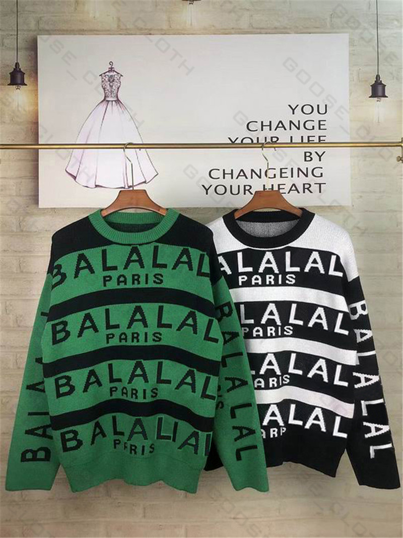 BAL Mens Womens Designers Sweaters Pullover Men Hoodie Long Sleeve Sweater Sweatshirt Embroidery Knitwear Man Clothing Winter Clothes
BAL Mens Womens Designers Sweaters Pullover Men Hoodie Long Sleeve Sweater Sweatshirt Embroidery Knitwear Man Clothing Winter Clothes