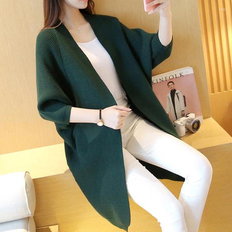 Women's Knits Casual Loose Ladies Knitted Sweater Female Batwing Sleeve Long Cardigans Spring Autumn Solid For Woman, Gray
Women's Knits Casual Loose Ladies Knitted Sweater Female Batwing Sleeve Long Cardigans Spring Autumn Solid For Woman, Gray