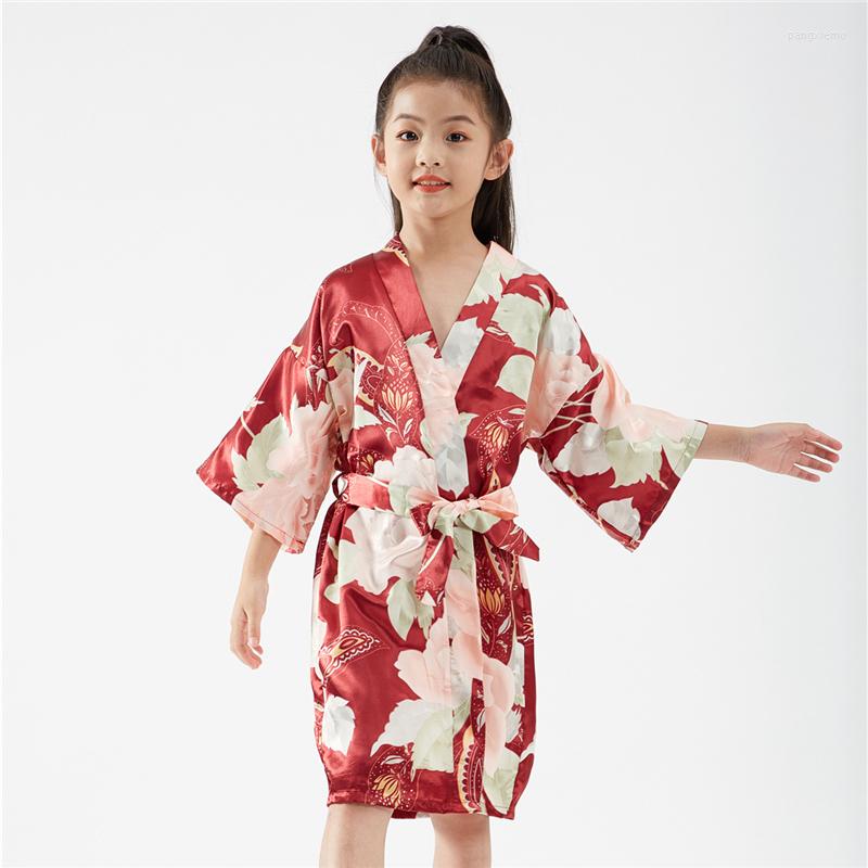 Ethnic Clothing Japanese Style Children Casual Kimono Robe Gown Girl Party Bath Sleepwear Sweet Peony Flower Print Bathrobe Baby Spring
Ethnic Clothing Japanese Style Children Casual Kimono Robe Gown Girl Party Bath Sleepwear Sweet Peony Flower Print Bathrobe Baby Spring