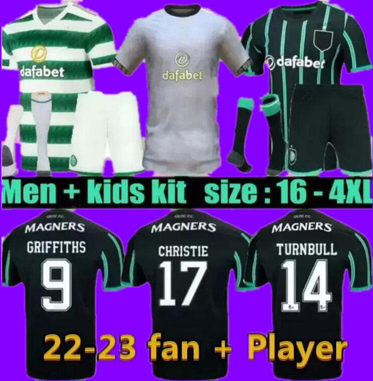 22 23 Celtic Soccer Jerseys ABADA JOTA 2022 2023 TURNBULL home Away 3rd Kit KYOGO ROGIC MCGREGOR GIAKOUMAKIS Football Shirt fans player FORREST RALSTON Mens Kids Kit
22 23 Celtic Soccer Jerseys ABADA JOTA 2022 2023 TURNBULL home Away 3rd Kit KYOGO ROGIC MCGREGOR GIAKOUMAKIS Football Shirt fans player FORREST RALSTON Mens Kids Kit
