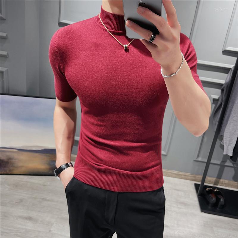 Men's Sweaters 2022 Brand Clothing Men's Sweater Pure Color Short Sleeves Semi High Necked Pullover For Male Knit Tops Plus Size S-3XL, Black
Men's Sweaters 2022 Brand Clothing Men's Sweater Pure Color Short Sleeves Semi High Necked Pullover For Male Knit Tops Plus Size S-3XL, Black