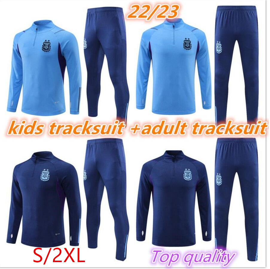 22 23 ArgenTInas football soccer jersey adult tracksuit kids kits 22 23 Survetement DI MARIA KUN AGUERO DYBALA training suit man child set, Blue
22 23 ArgenTInas football soccer jersey adult tracksuit kids kits 22 23 Survetement DI MARIA KUN AGUERO DYBALA training suit man child set, Blue