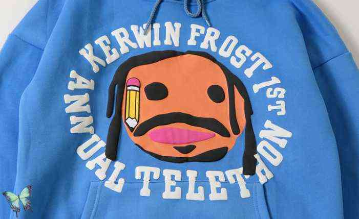 Men's Hoodies Sweatshirts Foam Cartoon Print CPFM Joint Charity for Kerwin Frost Telethon Hoodie Sweatshirts T220825