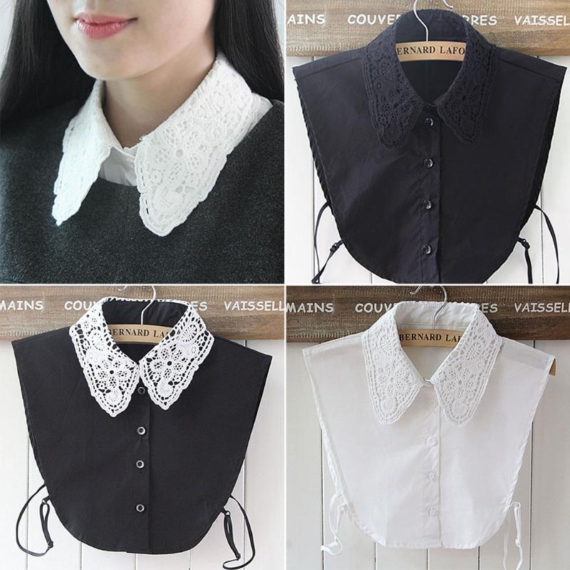 Bow Ties Fashion 1 Pc Women Girls Pure Color Lace Detachable Lapel Choker Necklace Shirt Fake False Collar High Quality
Bow Ties Fashion 1 Pc Women Girls Pure Color Lace Detachable Lapel Choker Necklace Shirt Fake False Collar High Quality