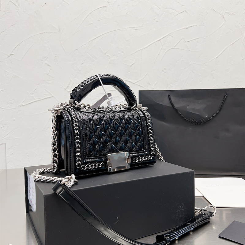 fashion luxury women bags handbag designer bags patent leather wallets designers handbags lady crossbody purses silver hardware chain boy shoulder bag, White
fashion luxury women bags handbag designer bags patent leather wallets designers handbags lady crossbody purses silver hardware chain boy shoulder bag, White