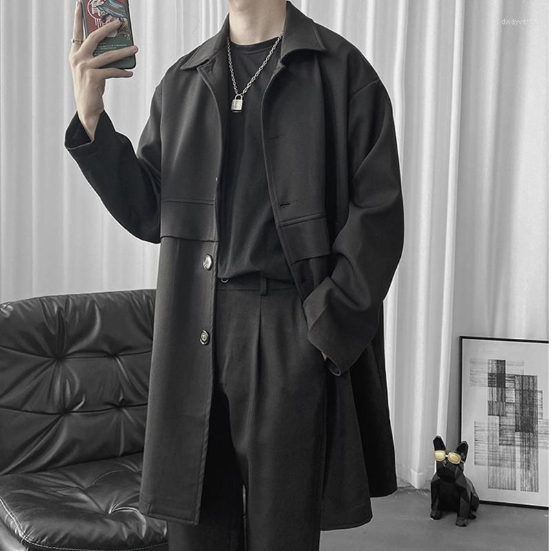 Men's Trench Coats Legible Autumn Casual Men Turn Down Collar Male Coat Solid Loose Windbreaker Man, Black
Men's Trench Coats Legible Autumn Casual Men Turn Down Collar Male Coat Solid Loose Windbreaker Man, Black