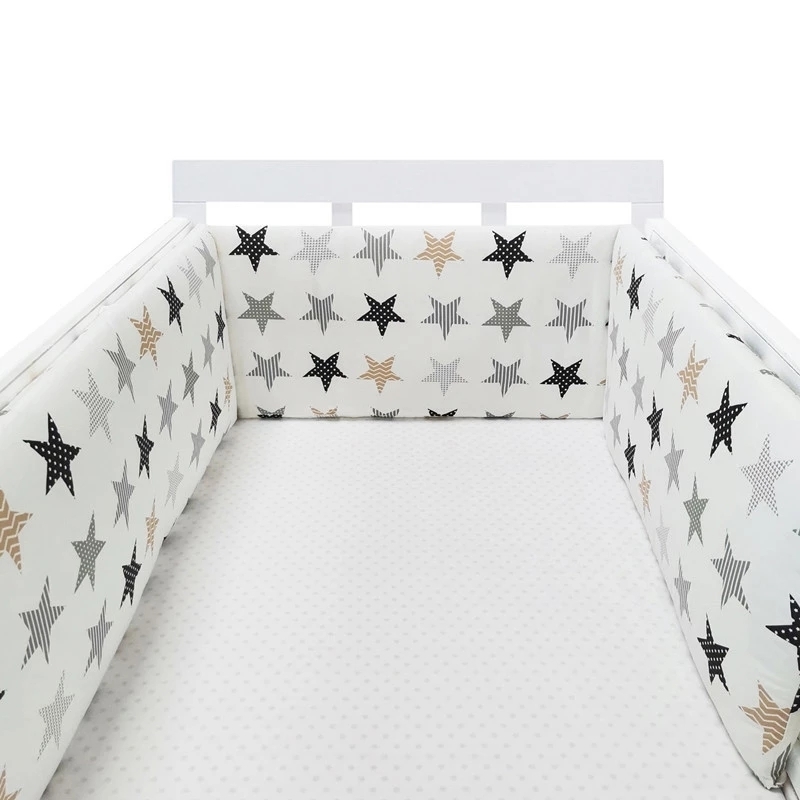 Bed Rails Baby Cot Bumper Head Protector Protection Printed Cotton s In The Cribs 200x30 cm 220826