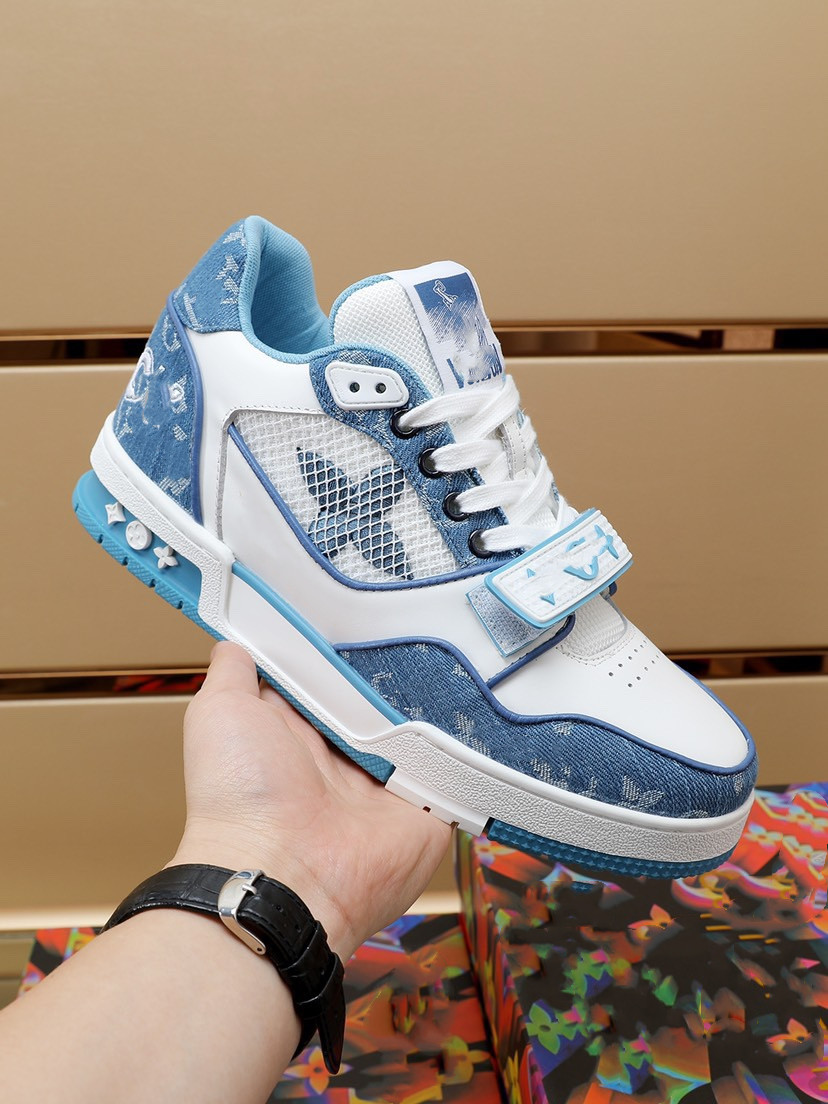 Men's Sneakers Designer Shoes Black White Green Blue Denim Leather Casual Sneakers Size 35-46
Men's Sneakers Designer Shoes Black White Green Blue Denim Leather Casual Sneakers Size 35-46