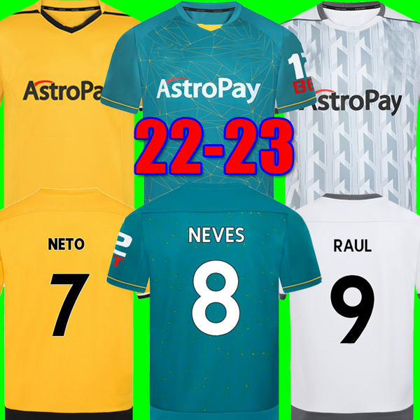 22 23 Wolves Soccer Jerseys RAUL NETO NEVES 2022 2023 Third Wanderers KILMAN J.OTTO PODENCE HEE CHAN TRINCAO Wolverhampton Top Football, Away patch
22 23 Wolves Soccer Jerseys RAUL NETO NEVES 2022 2023 Third Wanderers KILMAN J.OTTO PODENCE HEE CHAN TRINCAO Wolverhampton Top Football, Away patch