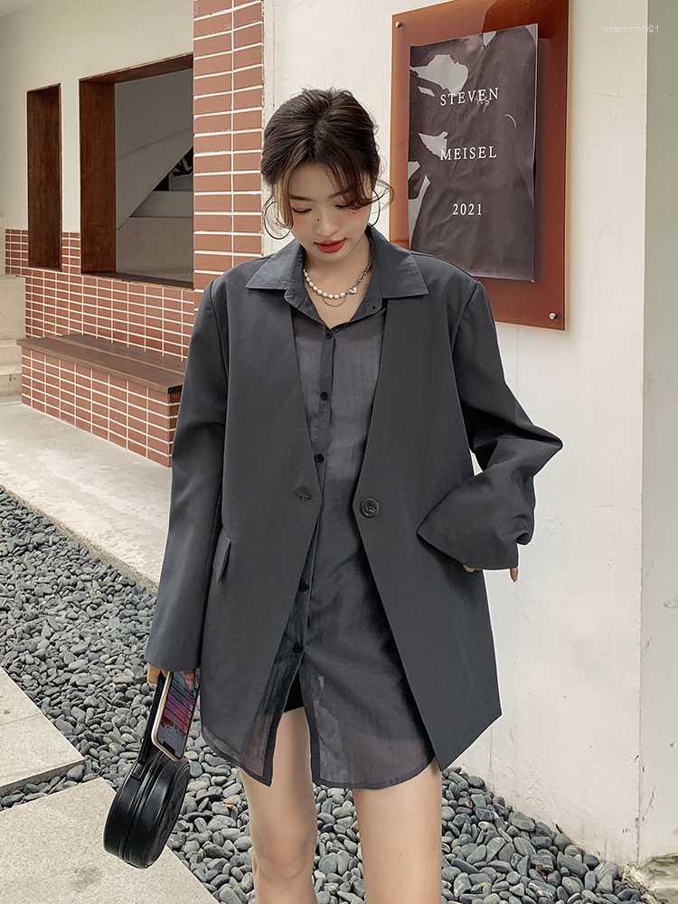 Women' Suits SuperAen Grey Suit Coat Women' Autumn 2022 Korean Version Fashion Fake Two Piece Office Lady Blazer, Gray
Women' Suits SuperAen Grey Suit Coat Women' Autumn 2022 Korean Version Fashion Fake Two Piece Office Lady Blazer, Gray