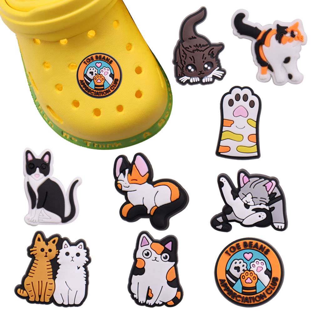 Hot Sales 100Pcs PVC Animals Adorable Cat Shoe Designer Decorations Shoe Buckle For Boys Girls Croc Charms Jibbitz Button Clog
Hot Sales 100Pcs PVC Animals Adorable Cat Shoe Designer Decorations Shoe Buckle For Boys Girls Croc Charms Jibbitz Button Clog