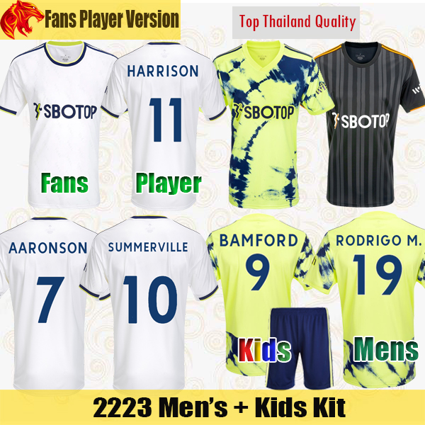22 23 Leeds Soccer Jerseys BAMFORD United JAMES 2022 2023 Fans Player Version LLORENTE R. ADAMS AARONSON HARRISON Football Shirt RODRIGO M Mens Jersey Kids Kit, Player 2223 away
22 23 Leeds Soccer Jerseys BAMFORD United JAMES 2022 2023 Fans Player Version LLORENTE R. ADAMS AARONSON HARRISON Football Shirt RODRIGO M Mens Jersey Kids Kit, Player 2223 away