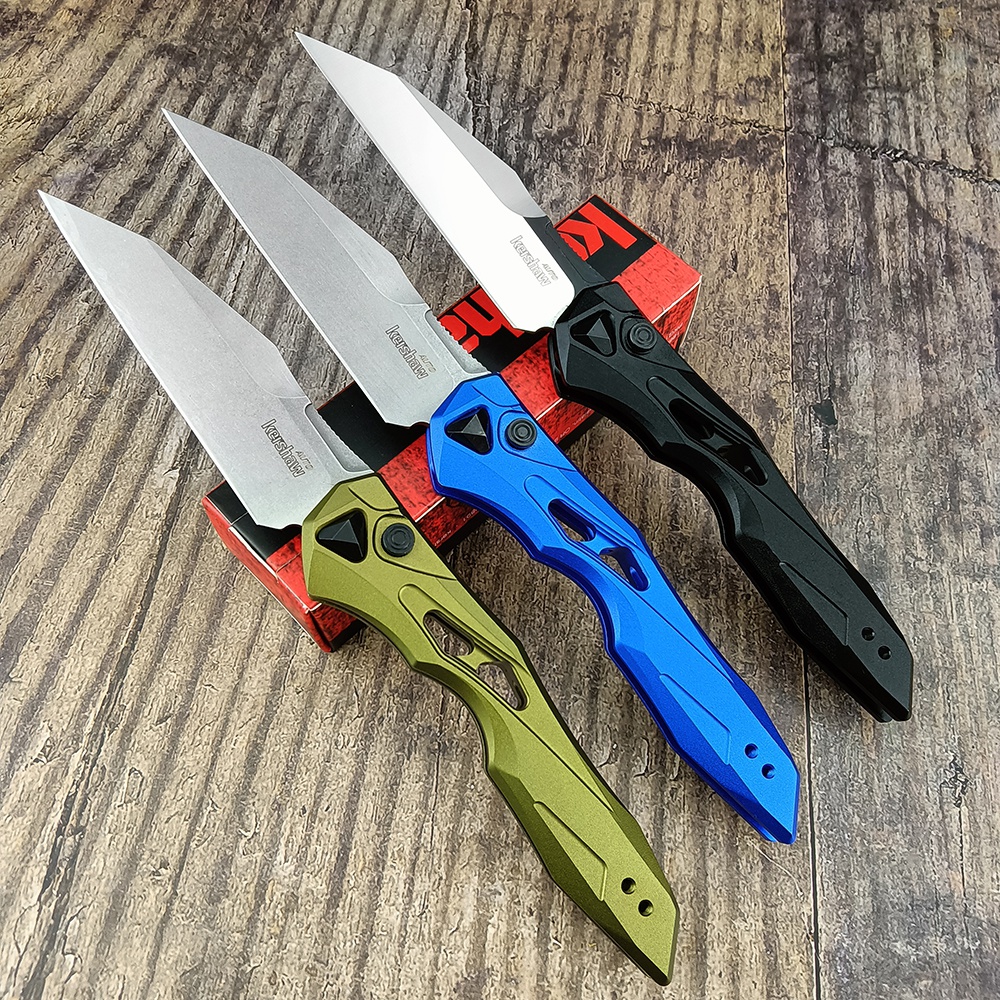 KKershaw 7650 Launch 13 AUTO Folding Knife 3.5'' Two-Tone CPM-154 Wharncliffe Blade Black Anodized Aluminum Handles 
KKershaw 7650 Launch 13 AUTO Folding Knife 3.5'' Two-Tone CPM-154 Wharncliffe Blade Black Anodized Aluminum Handles