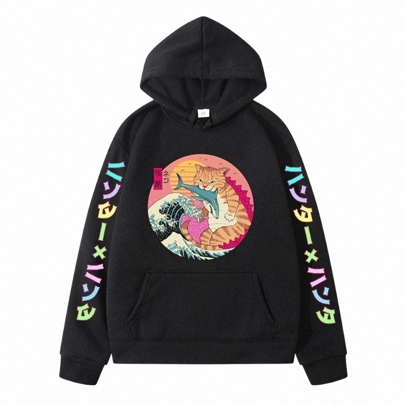 men's Hoodies & Sweatshirts Surfing Cat Japanese Print Funny Men's/women's Sweaters Harajuku Anime Fleece Oversized Clothes 2021 J0Yw#, Dark gray
men's Hoodies & Sweatshirts Surfing Cat Japanese Print Funny Men's/women's Sweaters Harajuku Anime Fleece Oversized Clothes 2021 J0Yw#, Dark gray