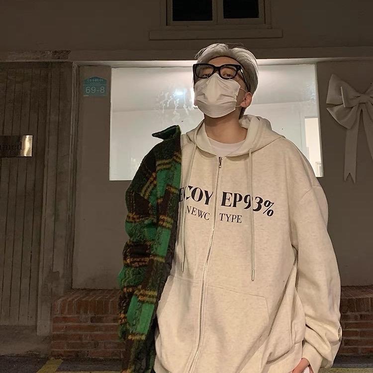 High Street Letter Hoodie Cardigan Female Spring Autumn Loose Hoodies Zip Neco Form Wide Form Men and Women Unisex, Gray
High Street Letter Hoodie Cardigan Female Spring Autumn Loose Hoodies Zip Neco Form Wide Form Men and Women Unisex, Gray
