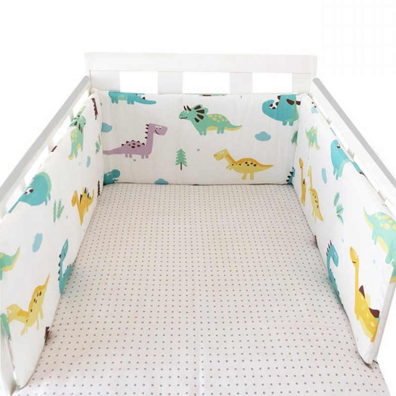 Bed Rails Baby Cot Bumper Head Protector Protection Printed Cotton s In The Cribs 200x30 cm 220826