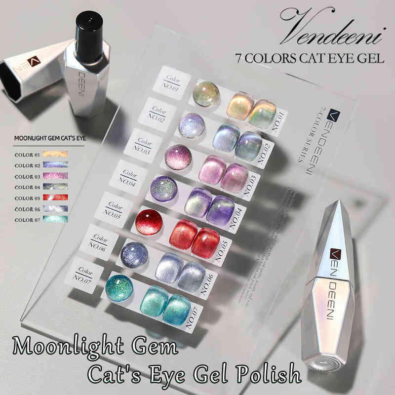 Nail Polish Vendeeni 7 Colors/Set Moonlight Gem Cat Eye Gel Nail Polish Magnetic UV LED Gel Varnish Moonlight Effect Cat's Eye Gel Lacquer T220826, Pink
Nail Polish Vendeeni 7 Colors/Set Moonlight Gem Cat Eye Gel Nail Polish Magnetic UV LED Gel Varnish Moonlight Effect Cat's Eye Gel Lacquer T220826, Pink