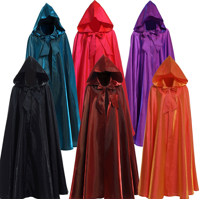 Hooded Cloak Anime Costumes Unisex Cloak with Hood Halloween Christmas Vampire Witch Black Cape Cosplay Costume
Hooded Cloak Anime Costumes Unisex Cloak with Hood Halloween Christmas Vampire Witch Black Cape Cosplay Costume