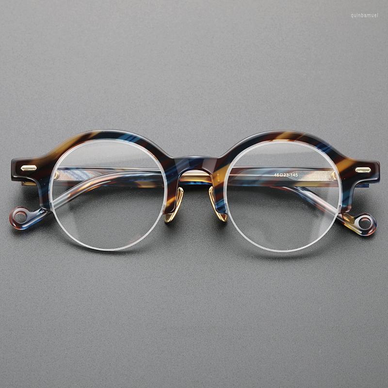 Sunglasses Frames Retro Acetate Glasses Frame Men High Quality Round Handmade Optical Eyewear Myopia Reading Women Prescription Eyeglasses
Sunglasses Frames Retro Acetate Glasses Frame Men High Quality Round Handmade Optical Eyewear Myopia Reading Women Prescription Eyeglasses