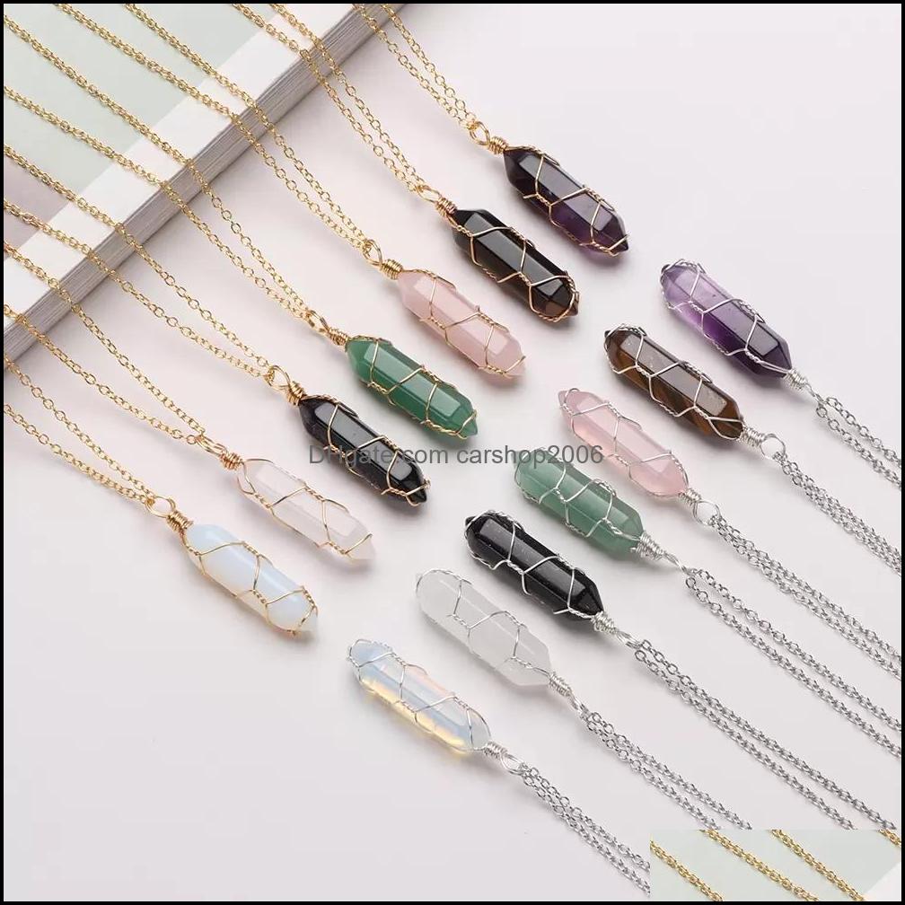 Pendant Necklaces Hexagonal Cylindrical Crystal Necklace Natural Stone Wire Wrap For Women Men Fashion Jewelry Drop Delivery 2021 Pend Dhof0
Pendant Necklaces Hexagonal Cylindrical Crystal Necklace Natural Stone Wire Wrap For Women Men Fashion Jewelry Drop Delivery 2021 Pend Dhof0