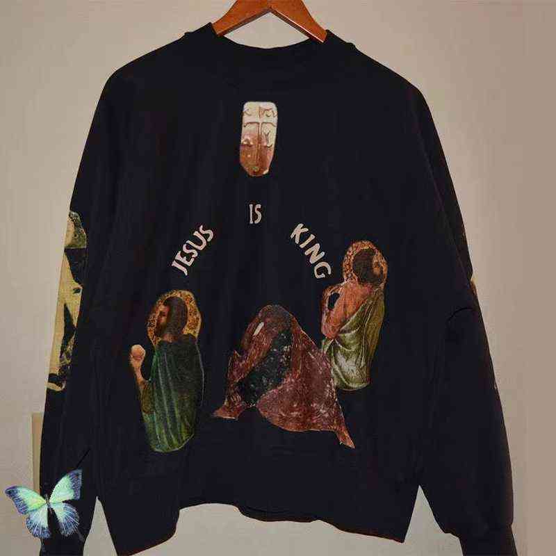 Men's Hoodies Sweatshirts Foam Print Jesus Is King Men Women High Quality Pullover Sweatshirts T220825, 11
Men's Hoodies Sweatshirts Foam Print Jesus Is King Men Women High Quality Pullover Sweatshirts T220825, 11