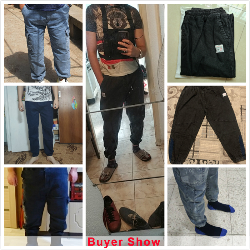 Men's Jeans Plus Size Jeans Men Loose Joggers Streetwear Harem Jeans Cargo Pants AnkleLength Denim Trousers 220827