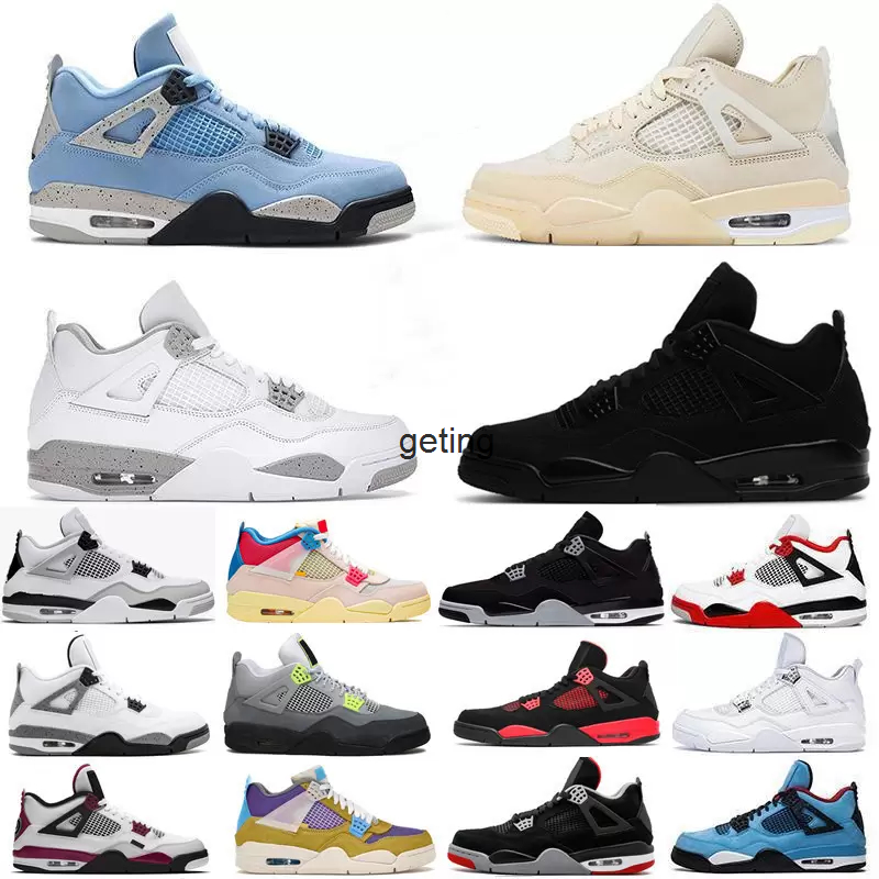 New 4 4s Mens Basketball Shoes Sneakers Sail Heritage Rebellionaire University Blue Fire Red Oreo Bred Black Cat Guava Ice White Cement, 33
New 4 4s Mens Basketball Shoes Sneakers Sail Heritage Rebellionaire University Blue Fire Red Oreo Bred Black Cat Guava Ice White Cement, 33